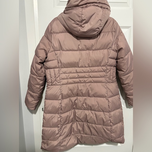 Calvin Klein Women's Long Puffer Jacket in Soft Pink Size Large - Picture 2 of 11